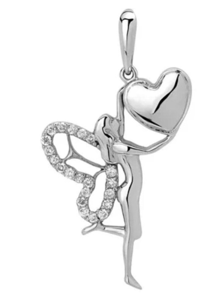 Подвеска из Белого золота с бриллиантами